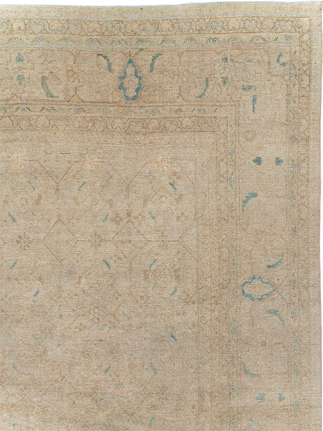 Vintage Persian Mahal Room Size Carpet, No.31619 - Galerie Shabab