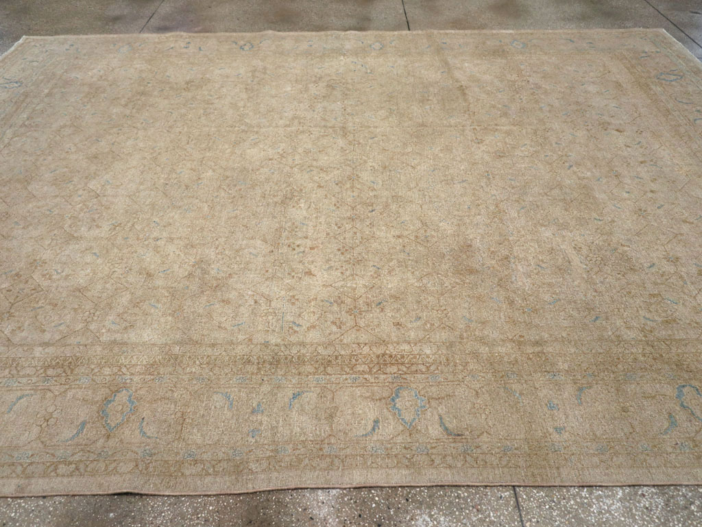 Vintage Persian Mahal Room Size Carpet, No.31619 - Galerie Shabab