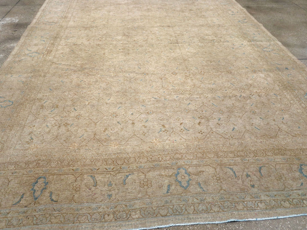 Vintage Persian Mahal Room Size Carpet, No.31619 - Galerie Shabab