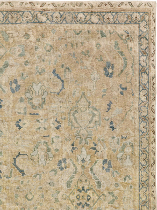 Vintage Persian Mahal Square Accent Carpet, No.31620 - Galerie Shabab