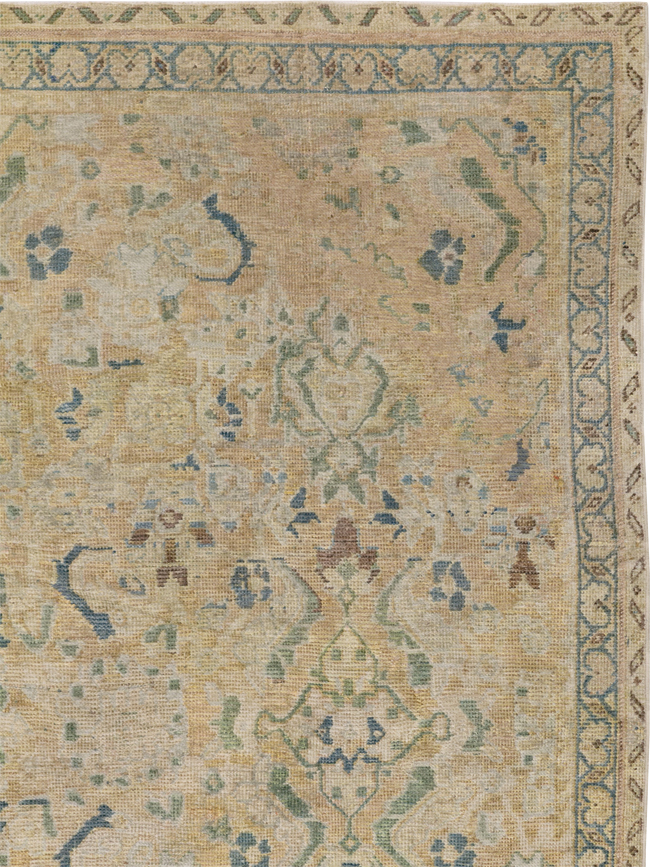 Vintage Persian Mahal Square Accent Carpet, No.31620 - Galerie Shabab