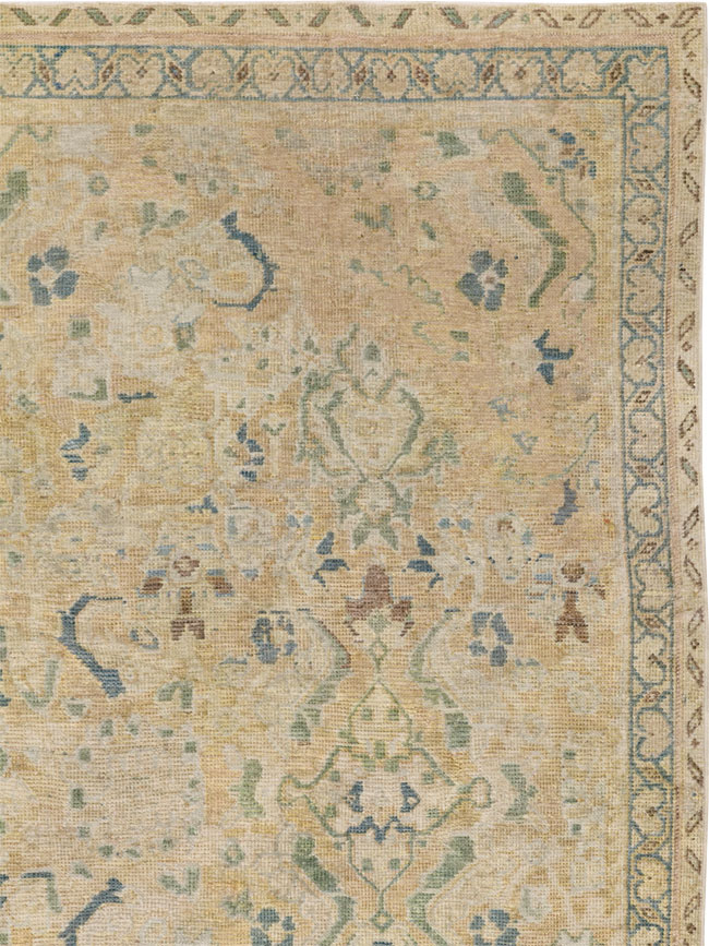 Vintage Persian Mahal Square Accent Carpet, No.31620 - Galerie Shabab