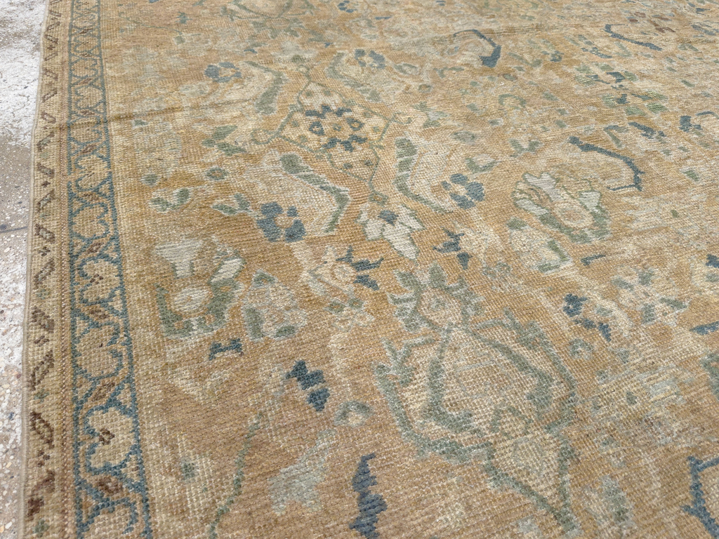 Vintage Persian Mahal Square Accent Carpet, No.31620 - Galerie Shabab