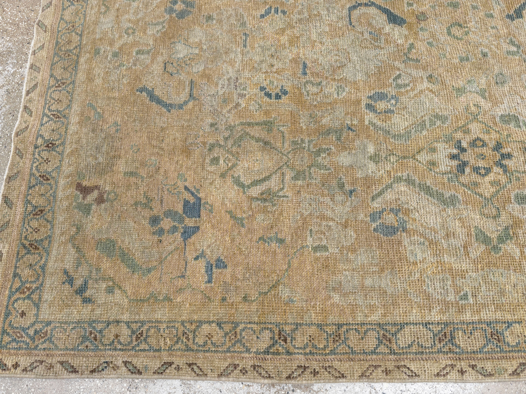 Vintage Persian Mahal Square Accent Carpet, No.31620 - Galerie Shabab