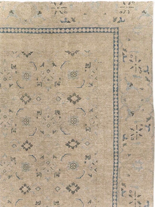 Vintage Persian Mahal Room Size Carpet, No.31621 - Galerie Shabab