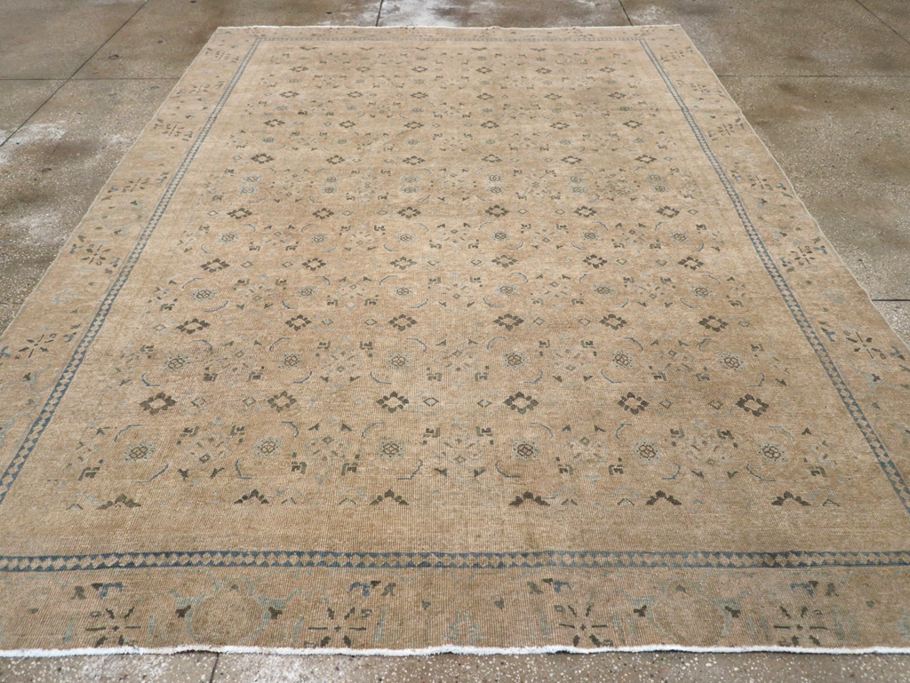 Vintage Persian Mahal Room Size Carpet, No.31621 - Galerie Shabab