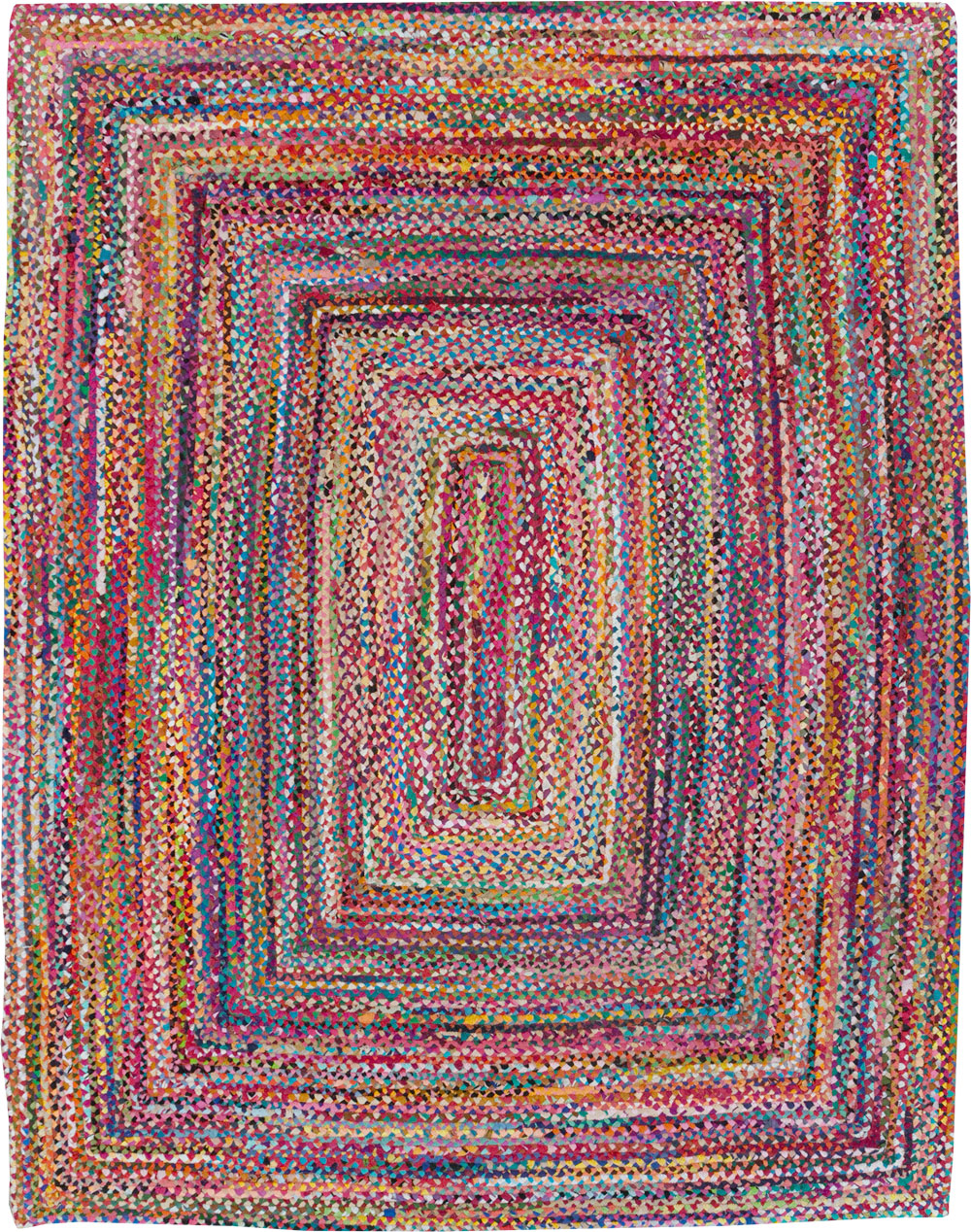 Vintage American Braided Small Room Size Carpet, No.31623 - Galerie Shabab