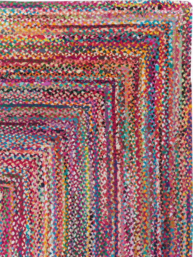 Vintage American Braided Small Room Size Carpet, No.31623 - Galerie Shabab