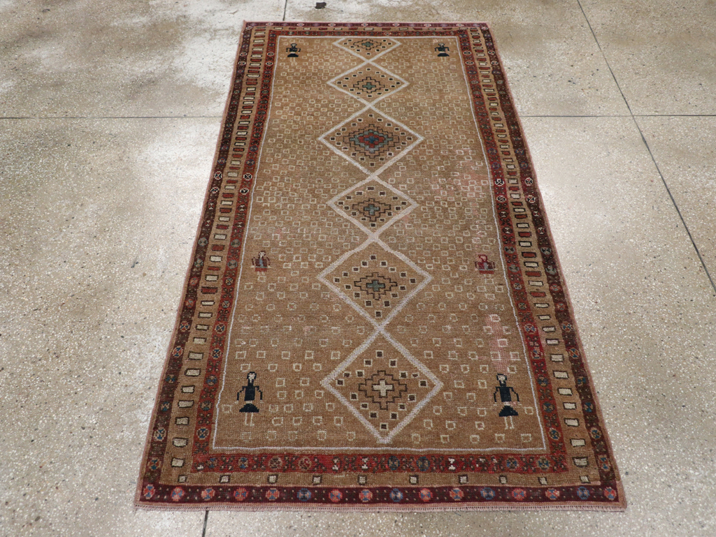 Antique Persian Serab Accent Rug, No.31630 - Galerie Shabab