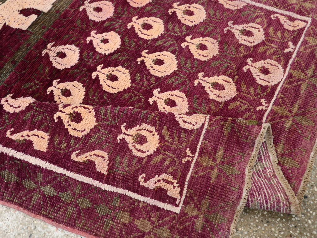 Vintage Pictorial Cotton Agra Rug, No.31638 - Galerie Shabab