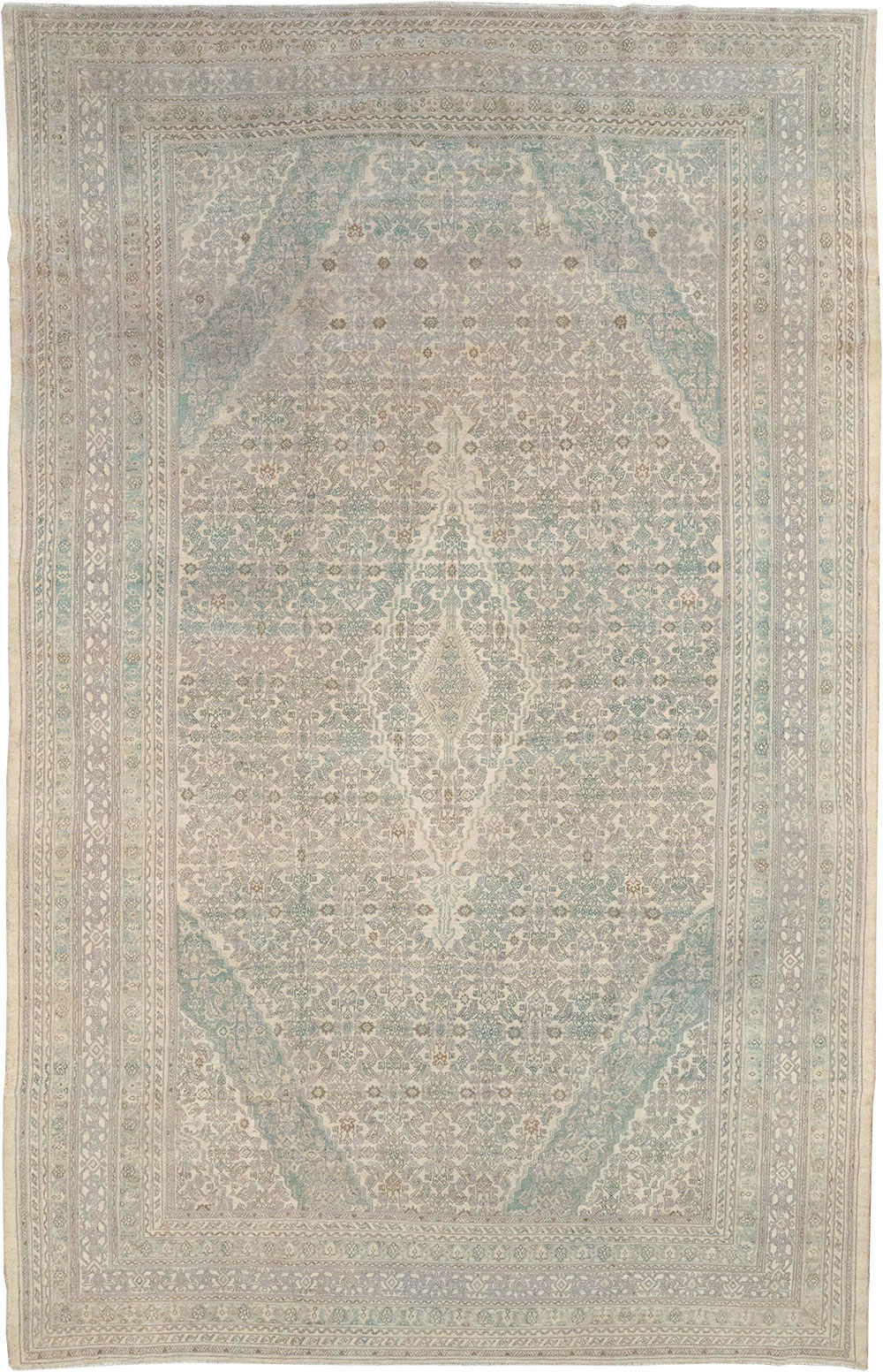 Vintage Persian Bibikabad Large Carpet, No.31640 - Galerie Shabab