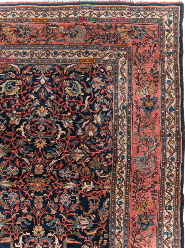 Antique Persian Bidjar Room Size Carpet, No.31641 - Galerie Shabab