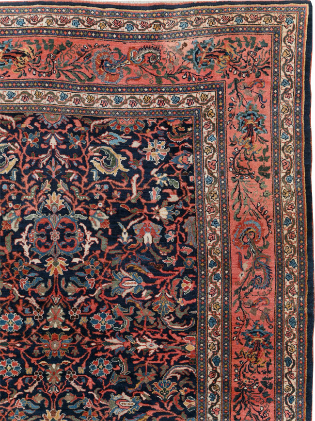 Antique Persian Bidjar Room Size Carpet, No.31641 - Galerie Shabab