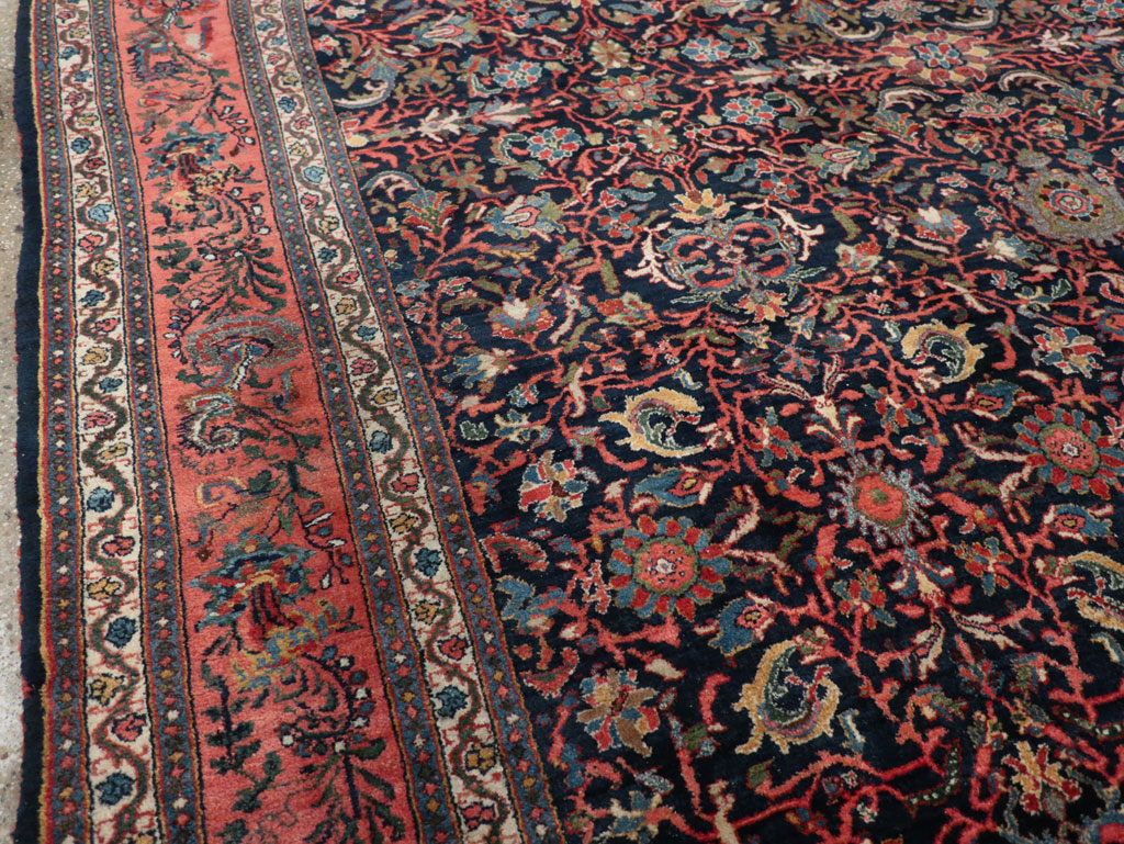 Antique Persian Bidjar Room Size Carpet, No.31641 - Galerie Shabab