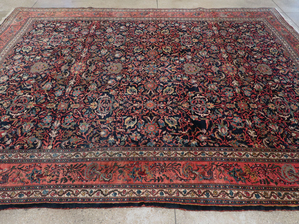 Antique Persian Bidjar Room Size Carpet, No.31641 - Galerie Shabab
