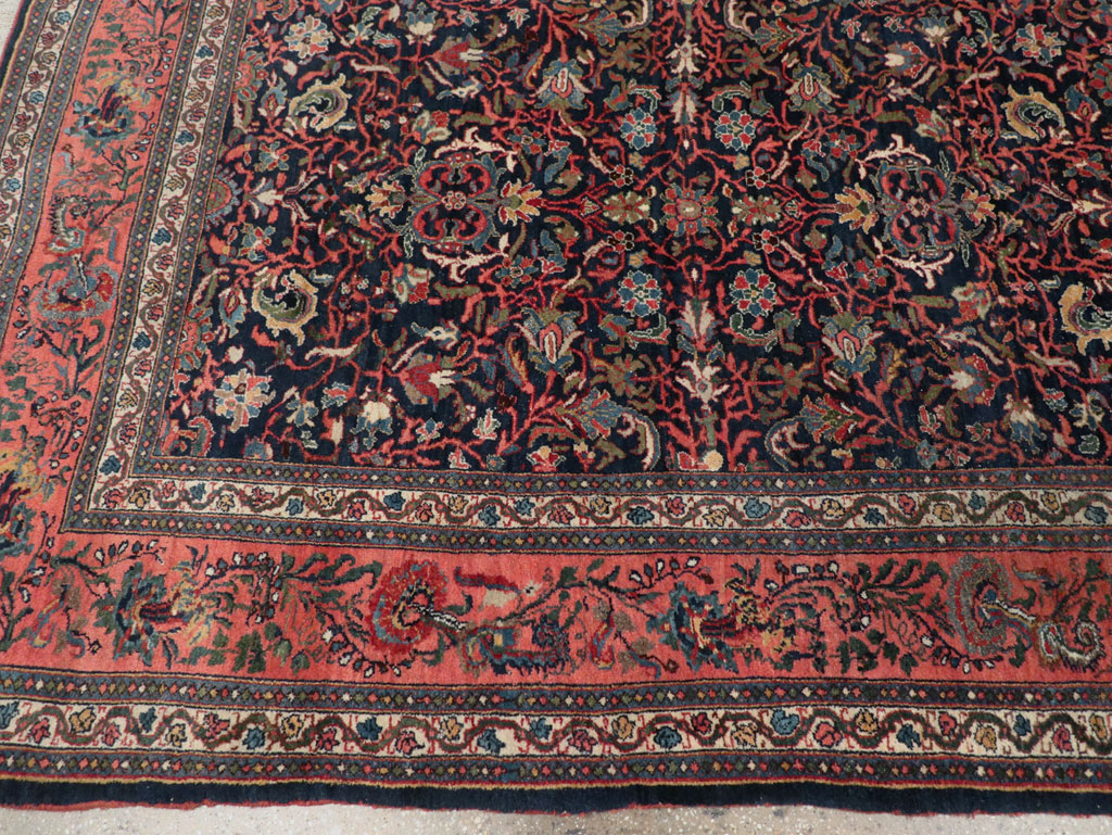 Antique Persian Bidjar Room Size Carpet, No.31641 - Galerie Shabab