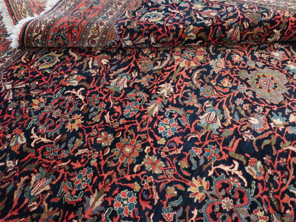 Antique Persian Bidjar Room Size Carpet, No.31641 - Galerie Shabab