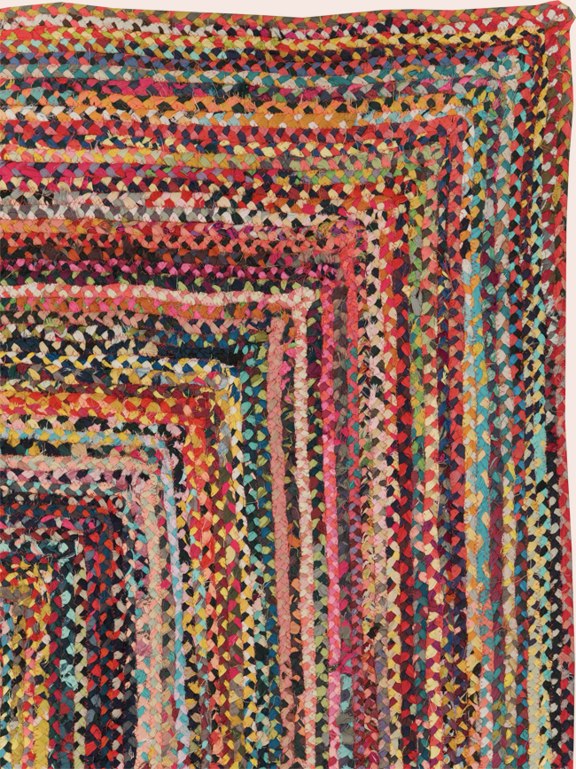 Vintage American Braided Accent Rug, No.31643 - Galerie Shabab