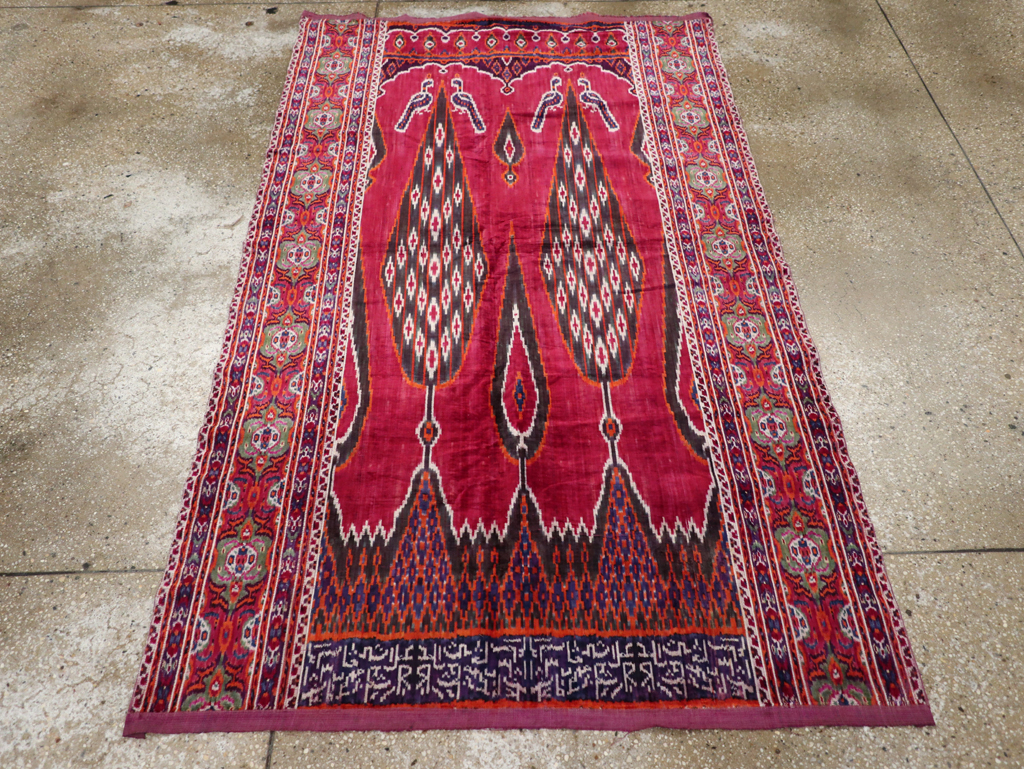 Antique Persian Yazd Silk Textile, No.31644 - Galerie Shabab