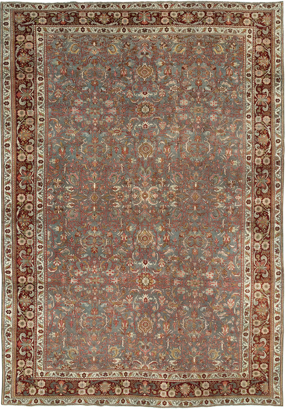 Antique Persian Bidjar Room Size Carpet, No.31645 - Galerie Shabab