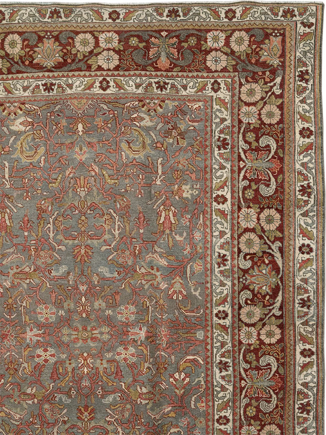 Antique Persian Bidjar Room Size Carpet, No.31645 - Galerie Shabab