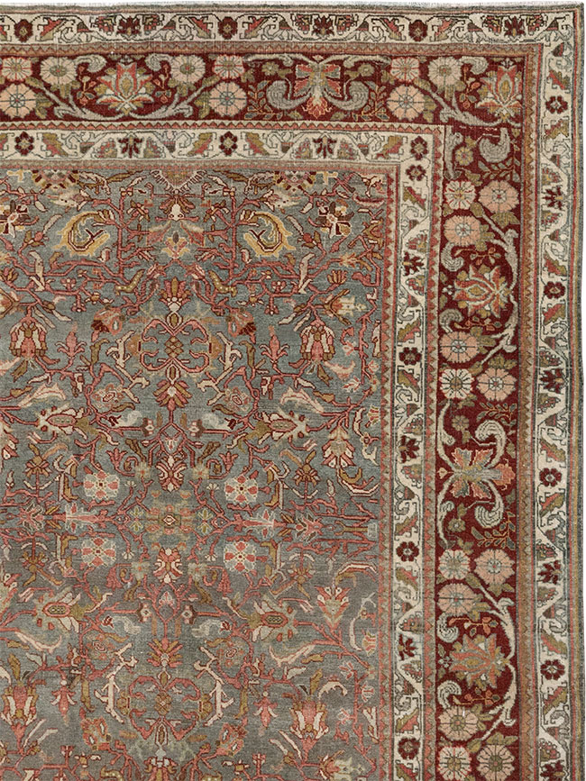 Antique Persian Bidjar Room Size Carpet, No.31645 - Galerie Shabab