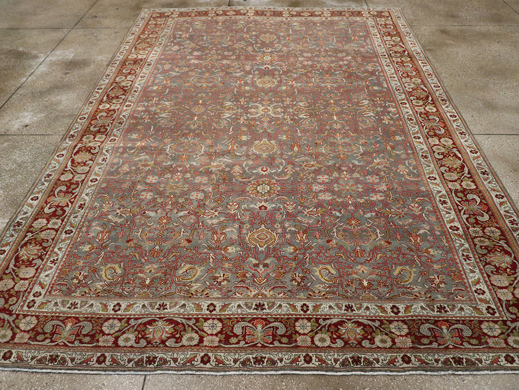 Antique Persian Bidjar Room Size Carpet, No.31645 - Galerie Shabab