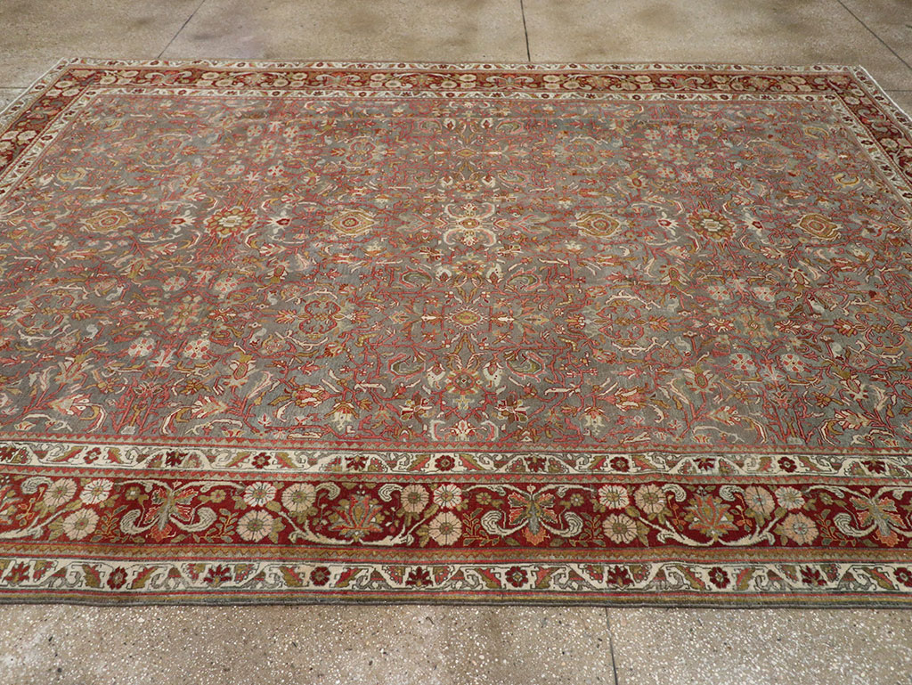 Antique Persian Bidjar Room Size Carpet, No.31645 - Galerie Shabab