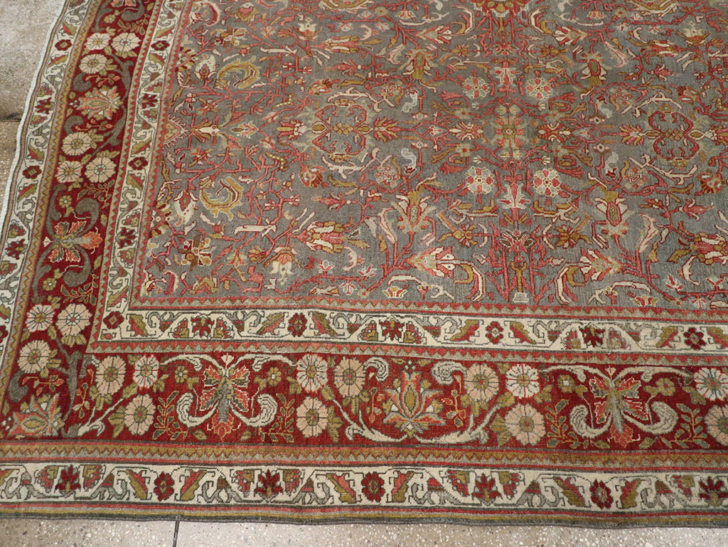 Antique Persian Bidjar Room Size Carpet, No.31645 - Galerie Shabab