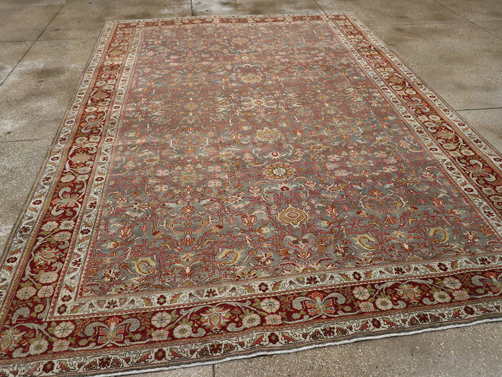 Antique Persian Bidjar Room Size Carpet, No.31645 - Galerie Shabab
