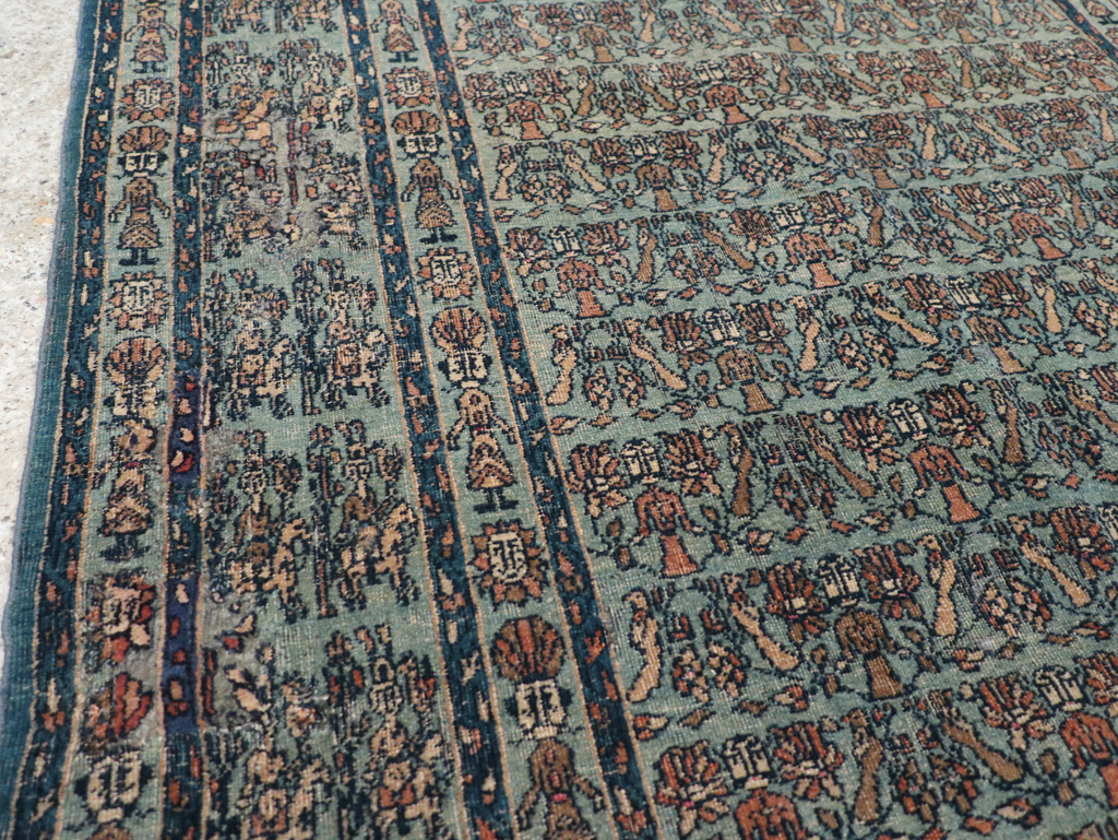 Antique Persian Pictorial Dorokhsh Rug, No.31646 - Galerie Shabab