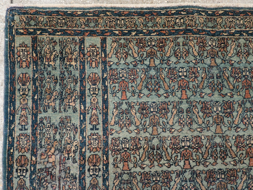 Antique Persian Pictorial Dorokhsh Rug, No.31646 - Galerie Shabab
