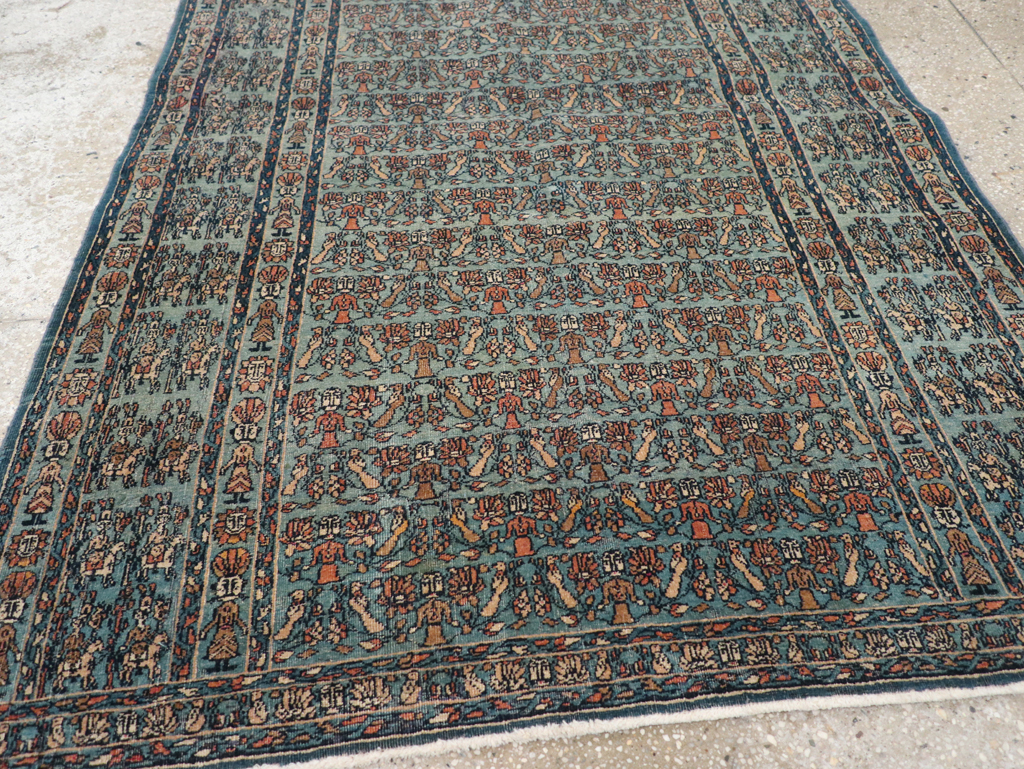 Antique Persian Pictorial Dorokhsh Rug, No.31646 - Galerie Shabab