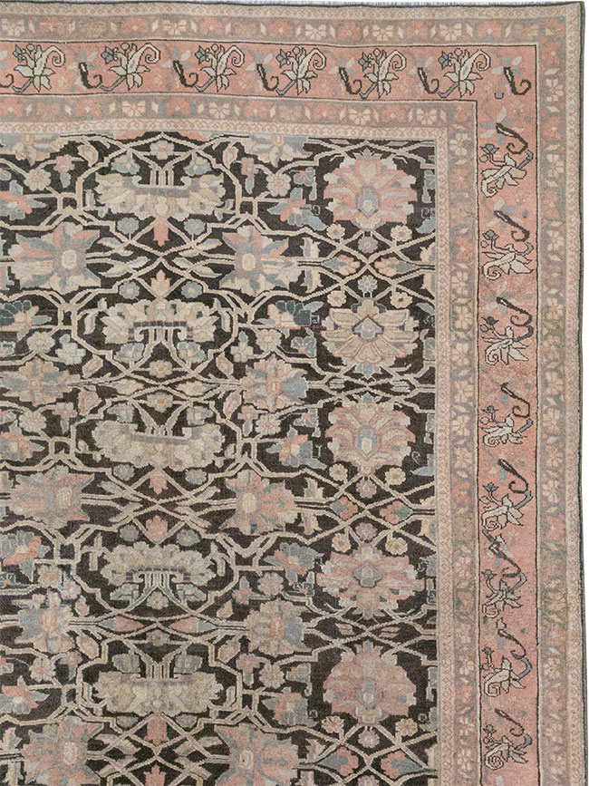 Vintage Persian Bidjar Room Size Carpet, No.31650 - Galerie Shabab