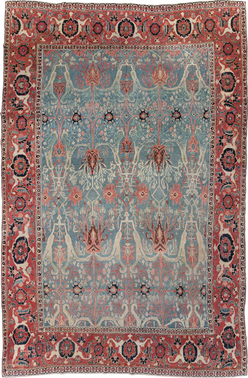 Antique Persian Bidjar Room Size Carpet, No.31651 - Galerie Shabab