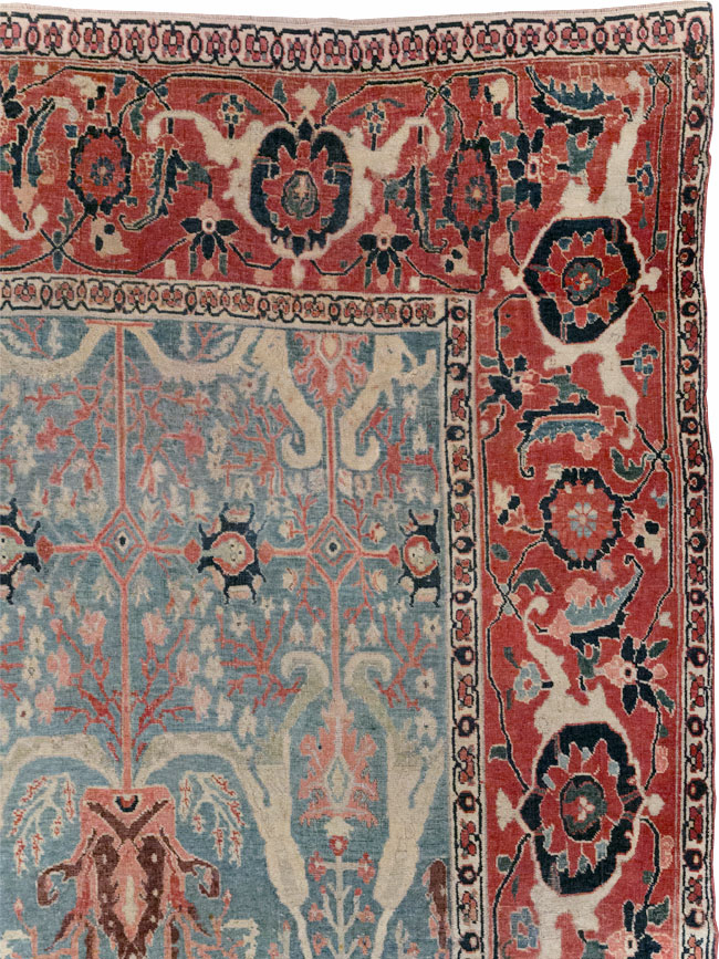 Antique Persian Bidjar Room Size Carpet, No.31651 - Galerie Shabab