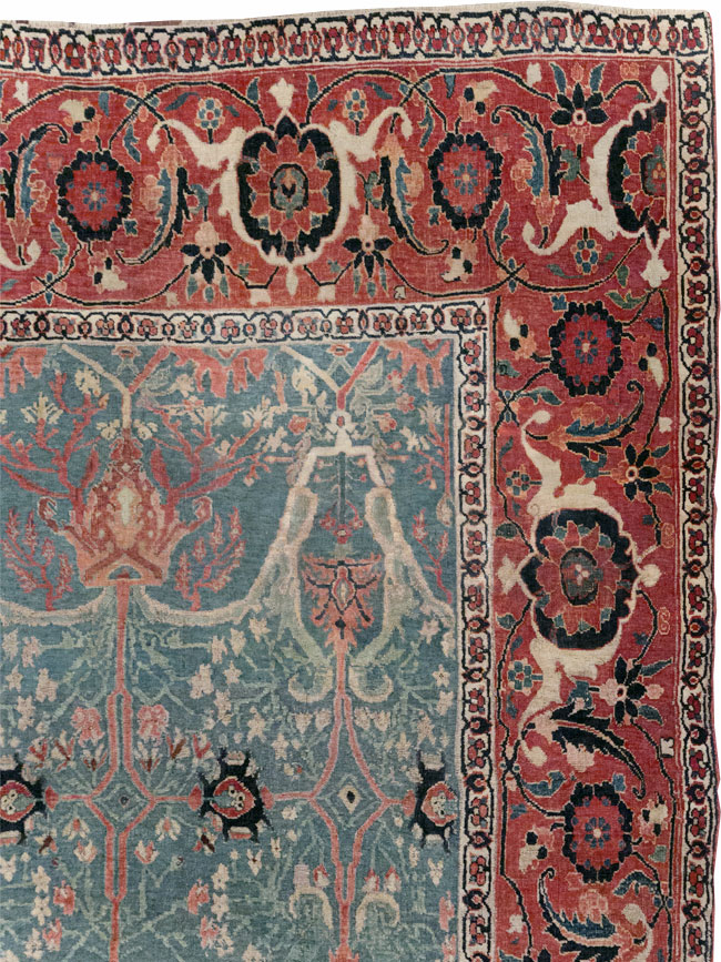 Antique Persian Bidjar Room Size Carpet, No.31651 - Galerie Shabab