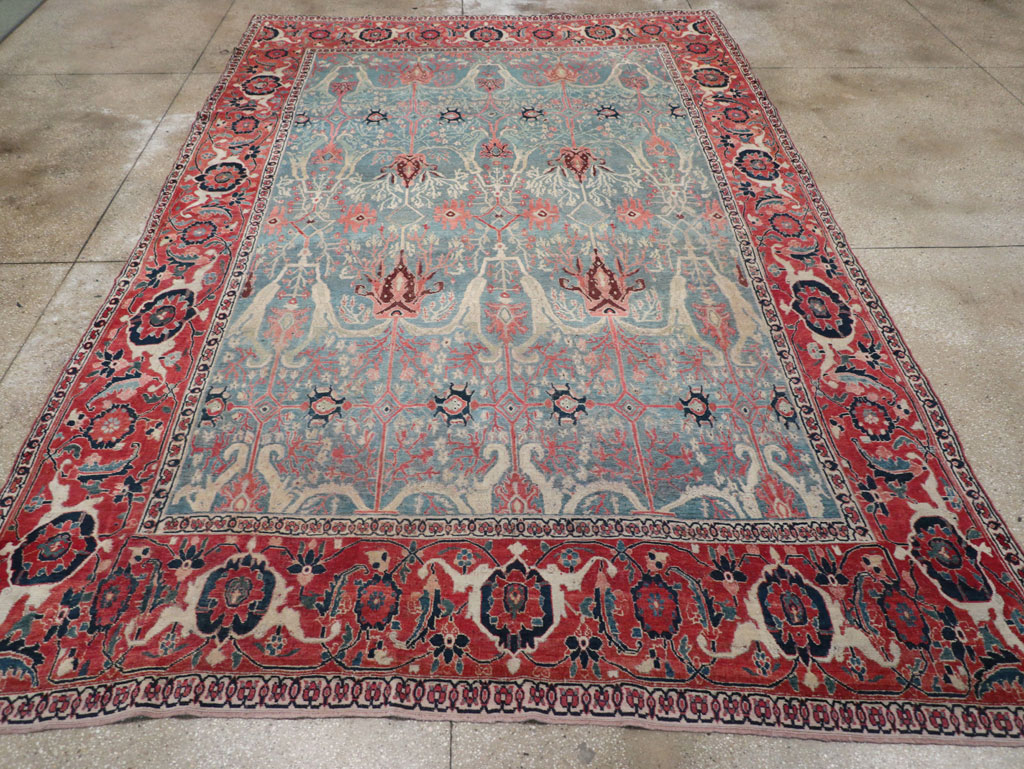 Antique Persian Bidjar Room Size Carpet, No.31651 - Galerie Shabab