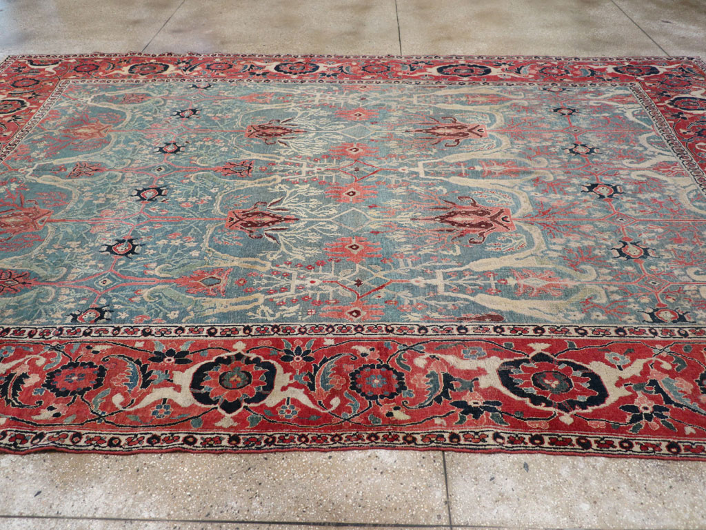 Antique Persian Bidjar Room Size Carpet, No.31651 - Galerie Shabab