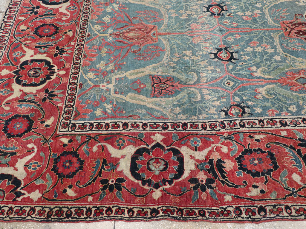 Antique Persian Bidjar Room Size Carpet, No.31651 - Galerie Shabab