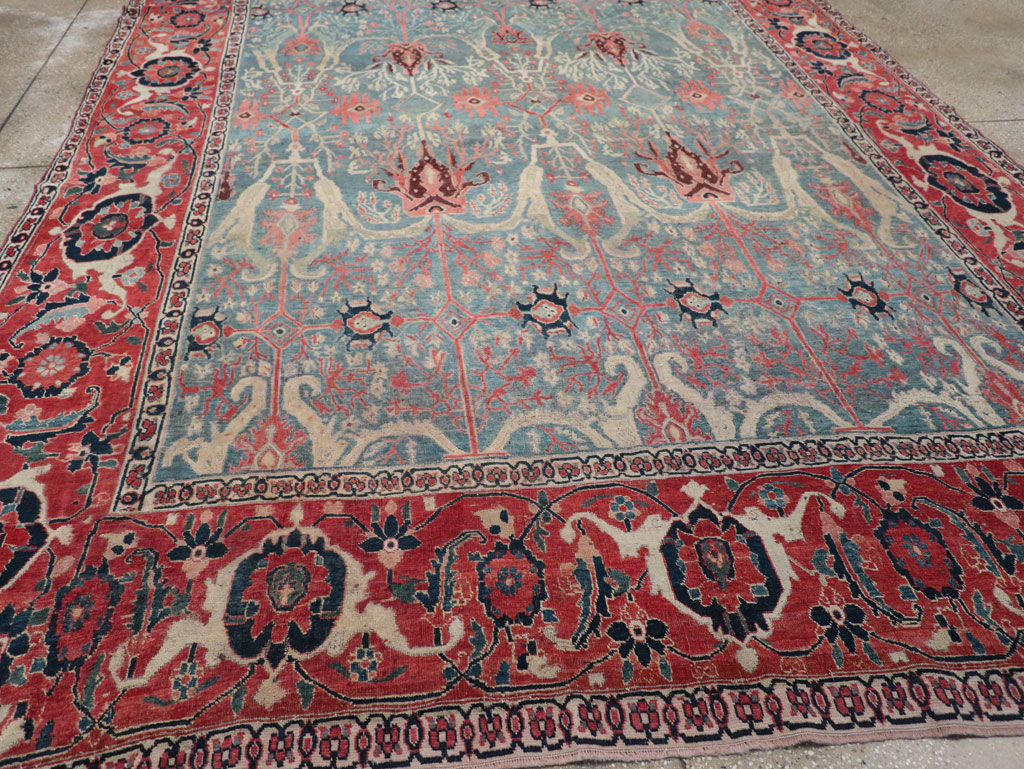 Antique Persian Bidjar Room Size Carpet, No.31651 - Galerie Shabab