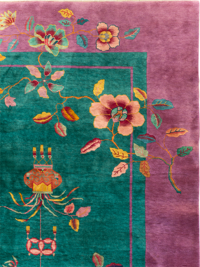 Vintage Chinese Art Deco Room Size Carpet, No.31656 - Galerie Shabab