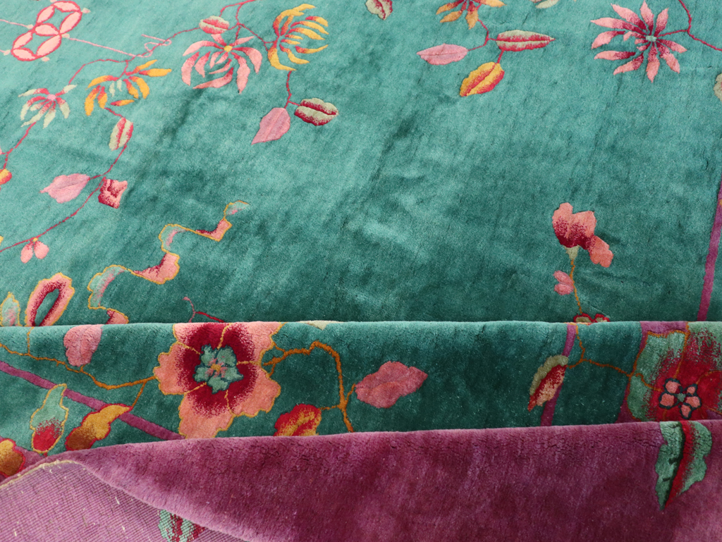 Vintage Chinese Art Deco Room Size Carpet, No.31656 - Galerie Shabab