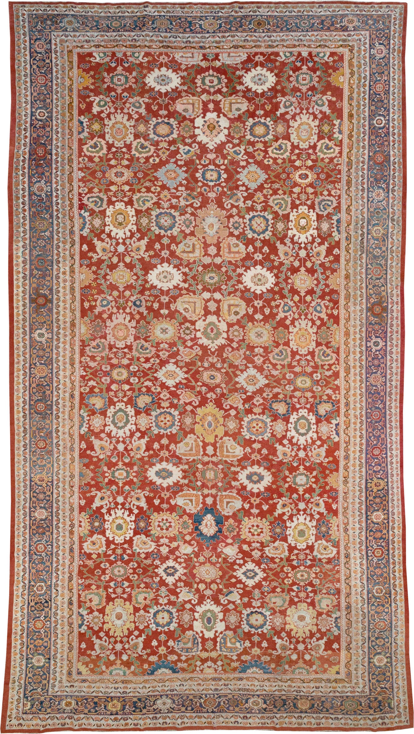 Antique Persian Mahal Oversize Carpet, No.31659 - Galerie Shabab