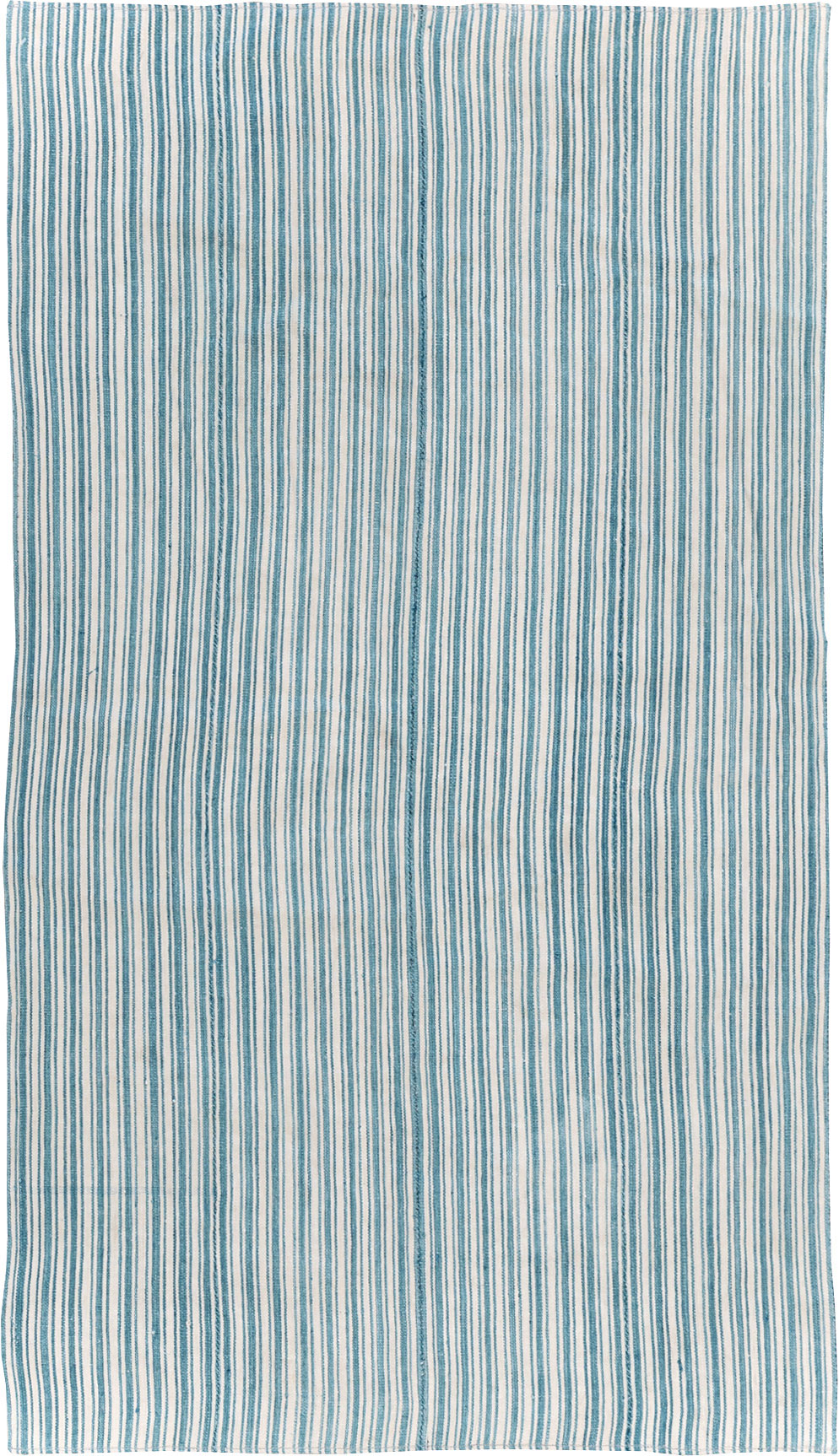 Vintage Turkish Flatweave Throw Rug, No.31662 - Galerie Shabab