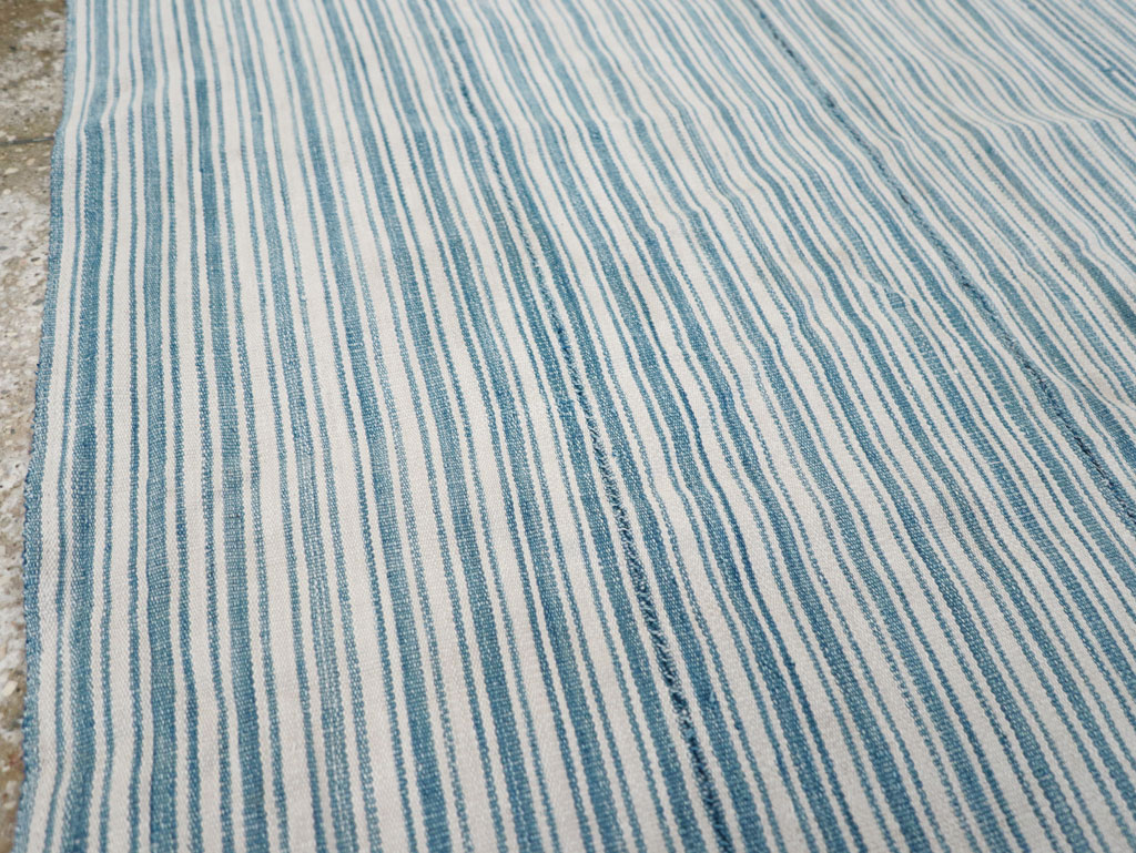 Vintage Turkish Flatweave Throw Rug, No.31662 - Galerie Shabab