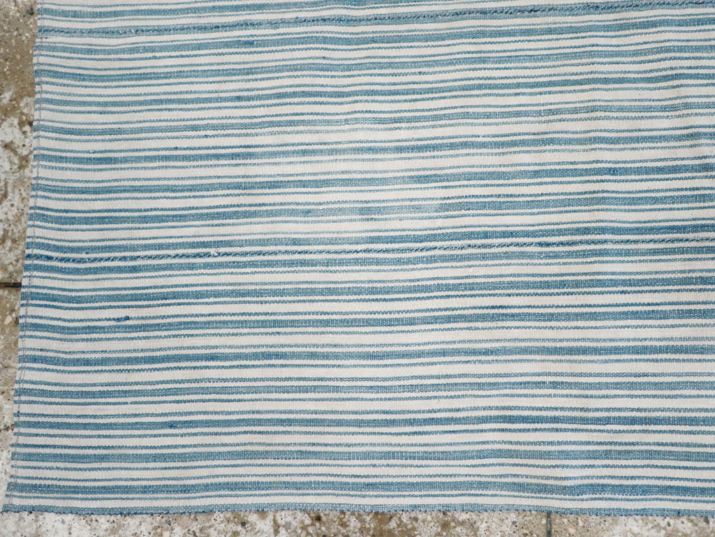 Vintage Turkish Flatweave Throw Rug, No.31662 - Galerie Shabab