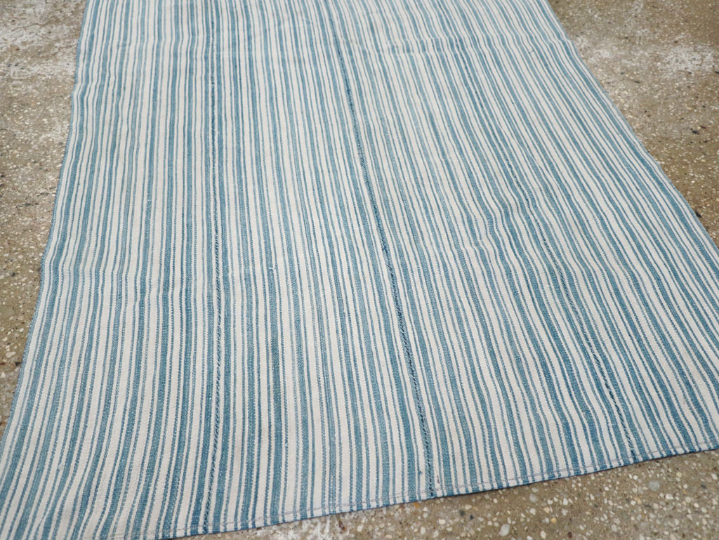 Vintage Turkish Flatweave Throw Rug, No.31662 - Galerie Shabab
