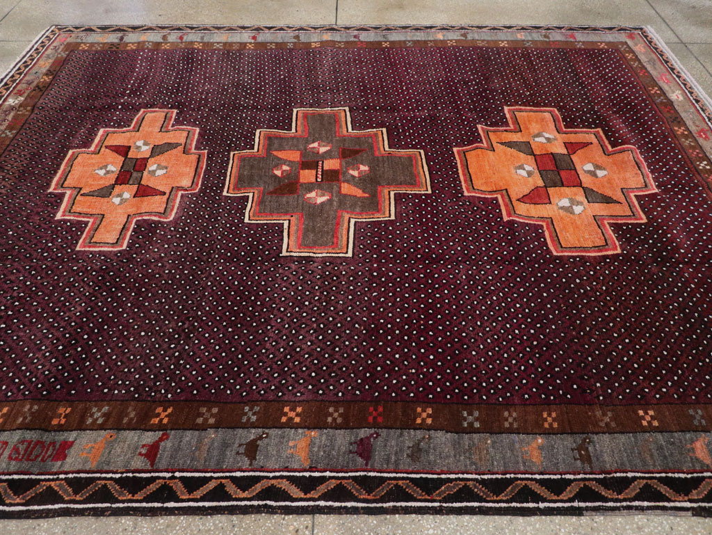 Vintage Turkish Anatolian Tribal Small Room Size Carpet, No.31666 - Galerie Shabab