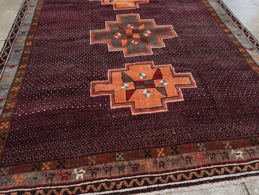 Vintage Turkish Anatolian Tribal Small Room Size Carpet, No.31666 - Galerie Shabab